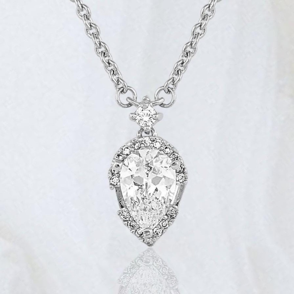 Montana Silversmiths Poised Perfection Cubic Zirconia Necklace NEW NWT